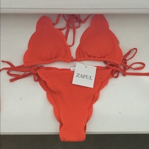 Zaful orange bikini set